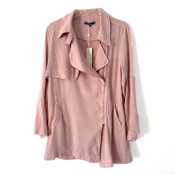 Shore Trench Coat Blush Pink Resort Lifestyle Quiet Luxury - Picture 1 of 8